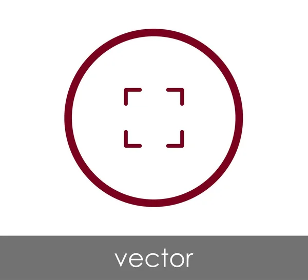 Ampliar icono de ventana de aplicación — Vector de stock