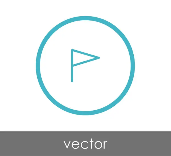Bandera icono web — Vector de stock