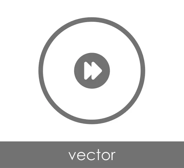 Icono de avance rápido — Vector de stock