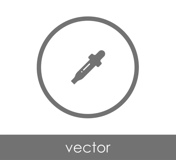 Pipette Web-Symbol — Stockvektor