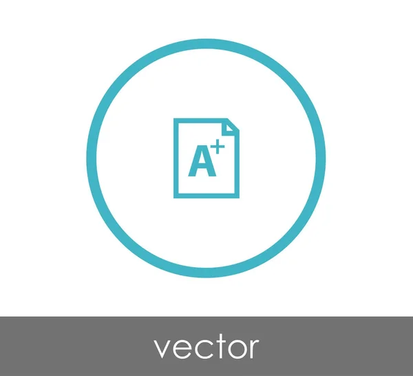 Une icône de grade plus — Image vectorielle