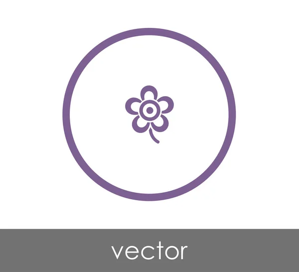 Иконка цветов — стоковый вектор