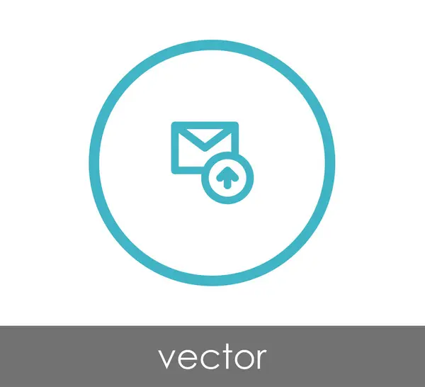 E-Mail-Symbol versenden — Stockvektor