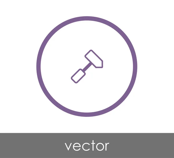 Icono de martillo de subasta — Vector de stock