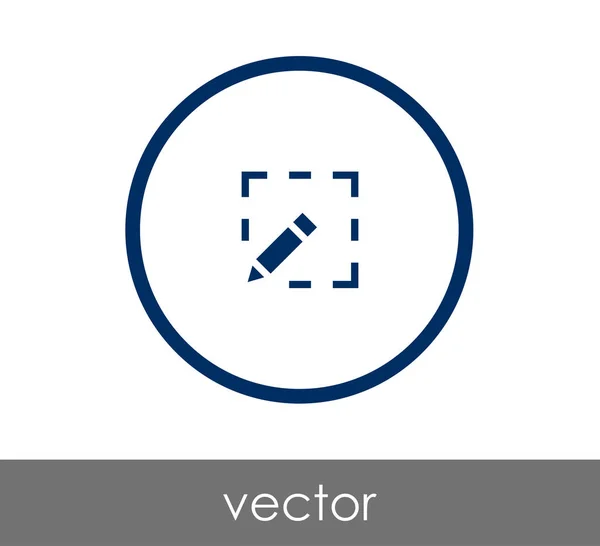 Sajtó alá helyez ikon koncepció — Stock Vector