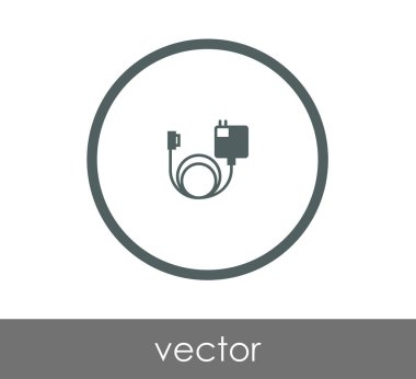 Tasarım şarj cihazı simgesinin