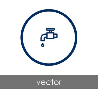 Tasarım musluk simgesinin 