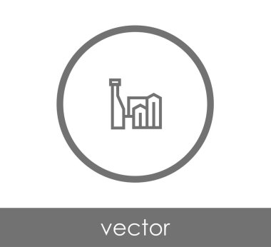 Fabrika düz simgesi