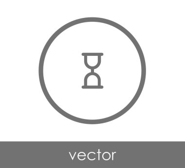 Kum saati simgesi illüstrasyon