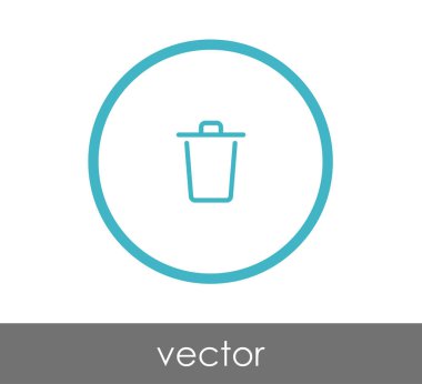 çöp kutusu simgesini