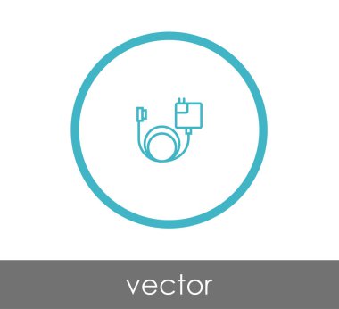 Tasarım şarj cihazı simgesinin