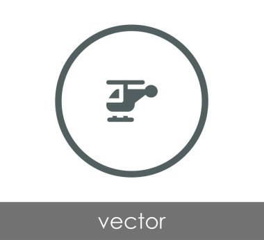 Helikopter simgesi illüstrasyon