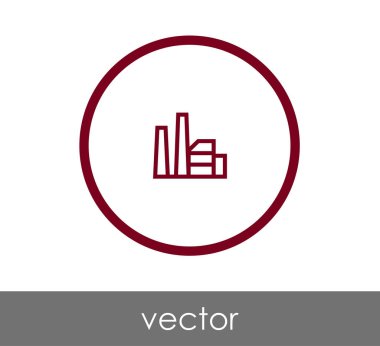 Fabrika düz simgesi