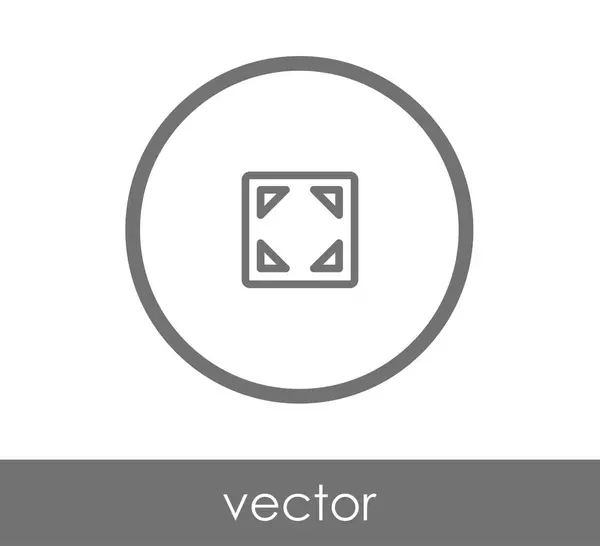 Toepassing vensterpictogram uitvouwen — Stockvector