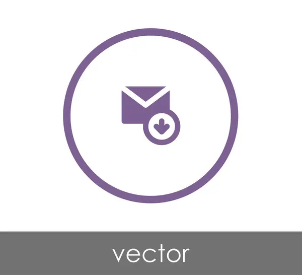 Ícone de email de renda — Vetor de Stock