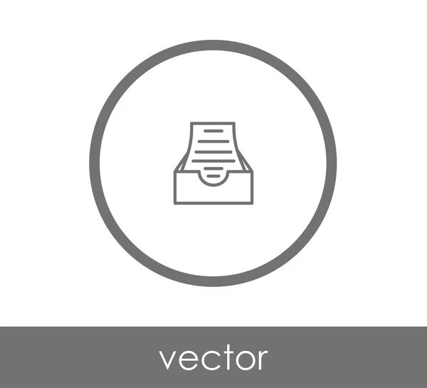 Archiv ikona ilustrace — Stockový vektor
