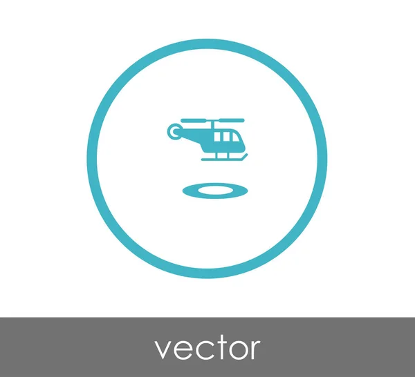 Ilustración del icono del helicóptero — Vector de stock