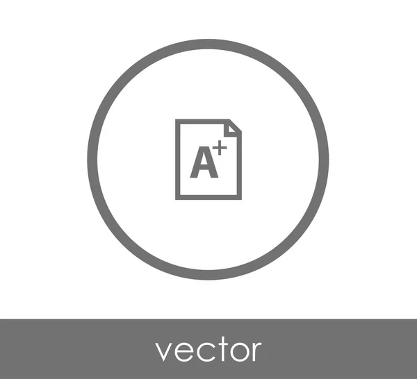 A plus grade icon — Stock Vector