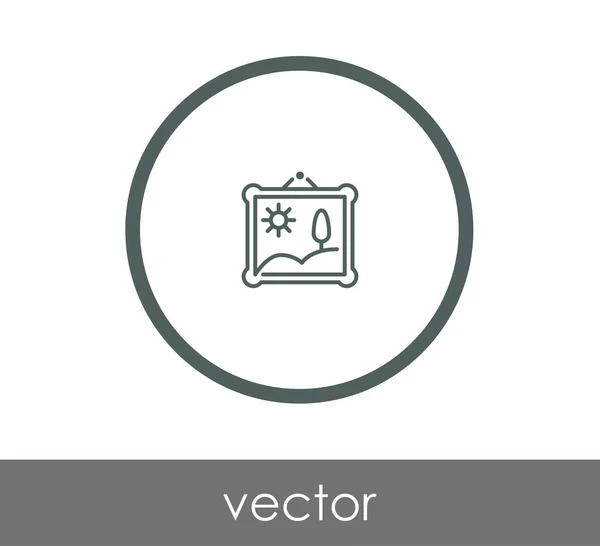 Icono de marco rectangular — Vector de stock