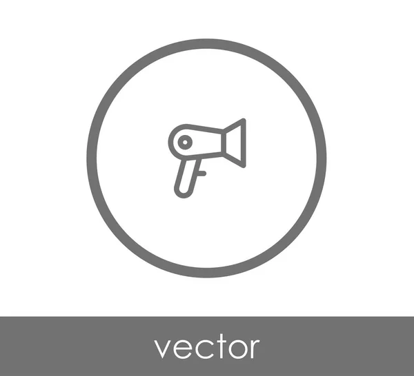 Ikone des Haartrockners — Stockvektor