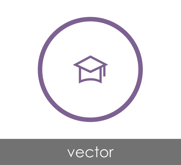 Icono de la tapa de graduación — Archivo Imágenes Vectoriales