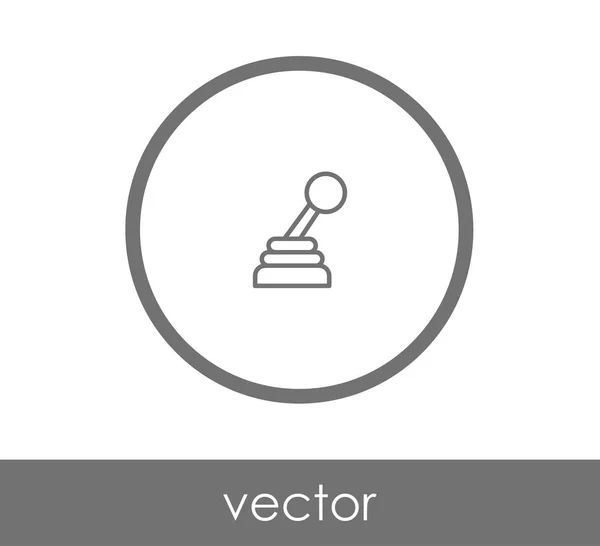 Icono de caja de cambios del coche — Vector de stock