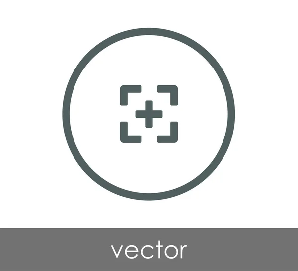 Icono de enfoque de cámara — Vector de stock