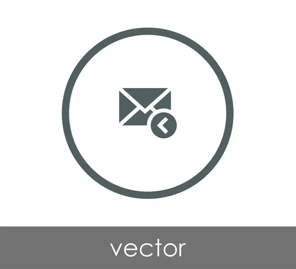 Antwoord e-mailpictogram — Stockvector