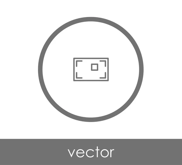 Pictogram van de focus van de camera — Stockvector