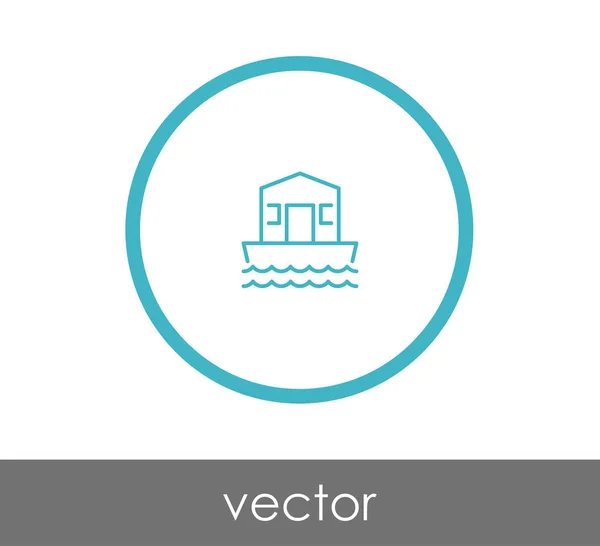 Icono del edificio de casa — Vector de stock