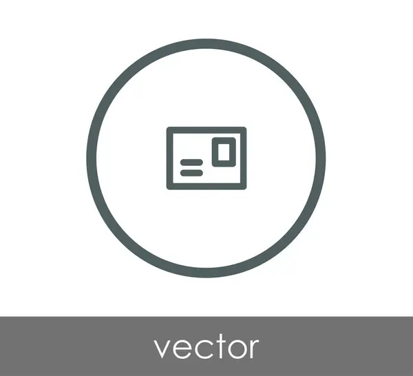 Signo de sobre icono — Vector de stock