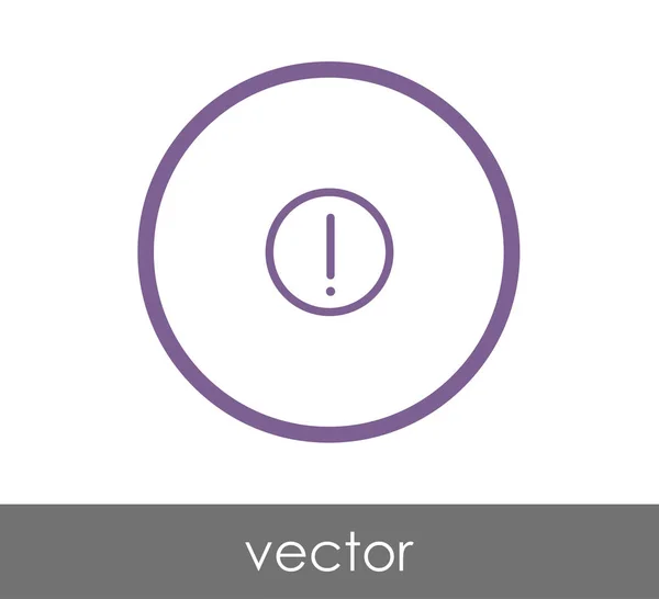 Знак оклику значок — стоковий вектор