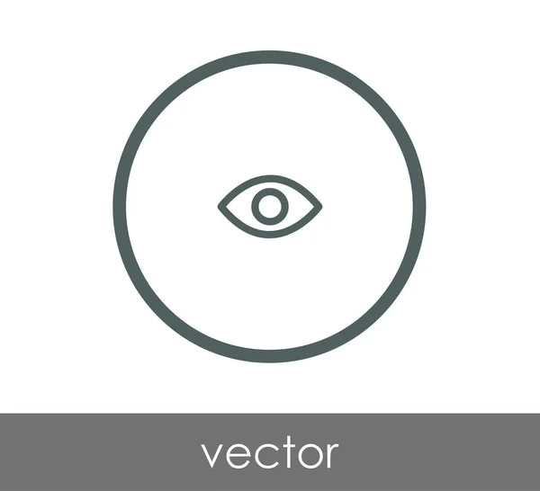 Eye flat icon — Stock Vector