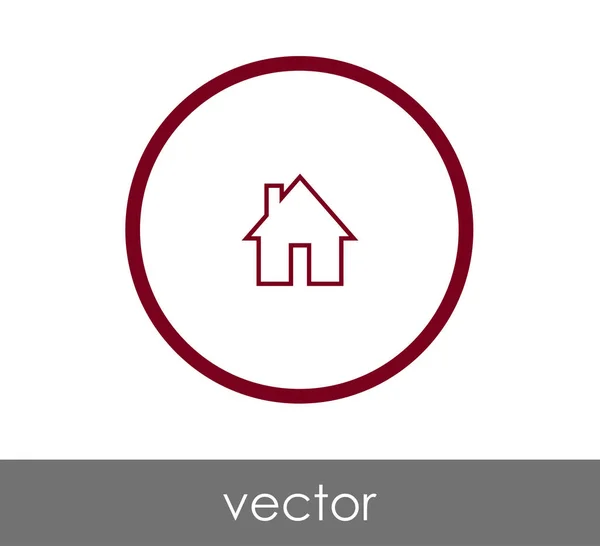 Icono del edificio de casa — Vector de stock