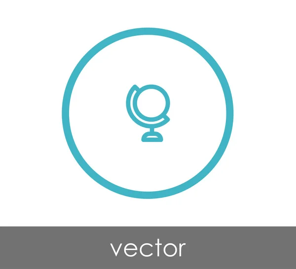 Föld pókháló ikon — Stock Vector