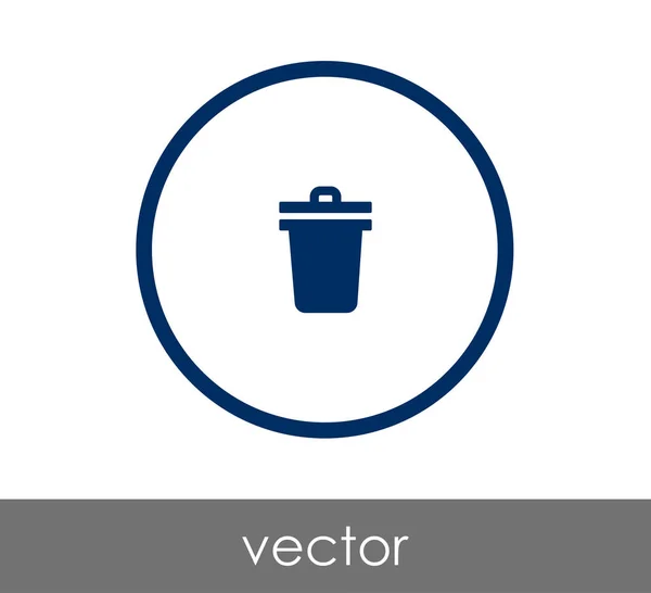 Szemetet ikon — Stock Vector