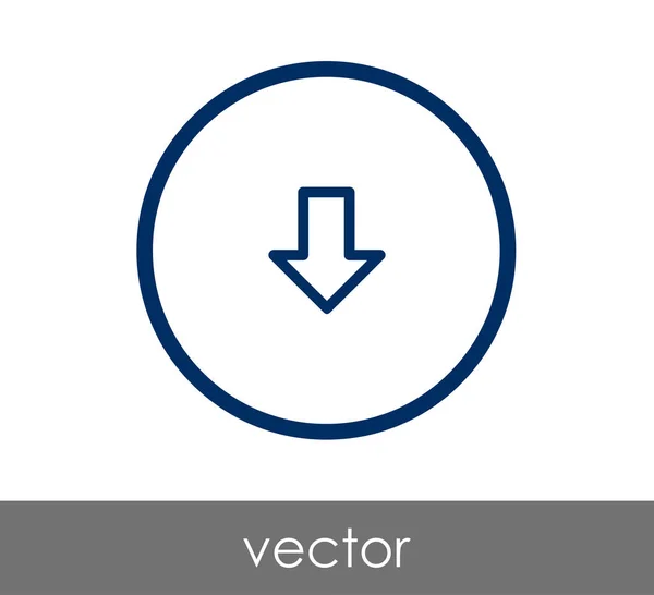 Ícone de seta para download —  Vetores de Stock