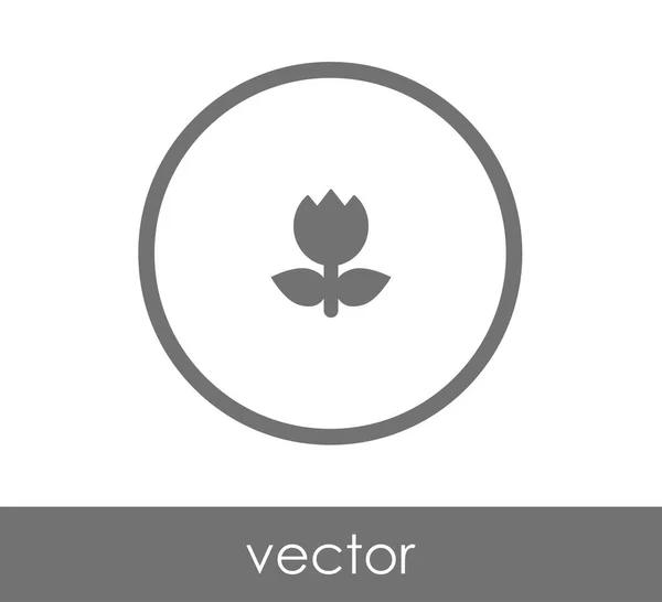 Icono de flor ilustración — Vector de stock