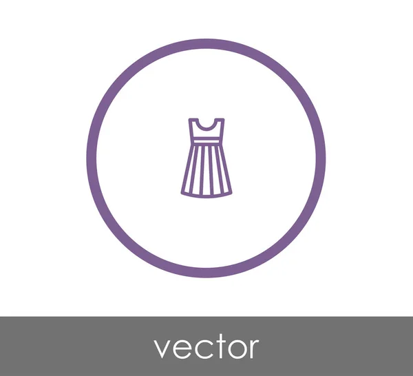 Ícone web vestido — Vetor de Stock