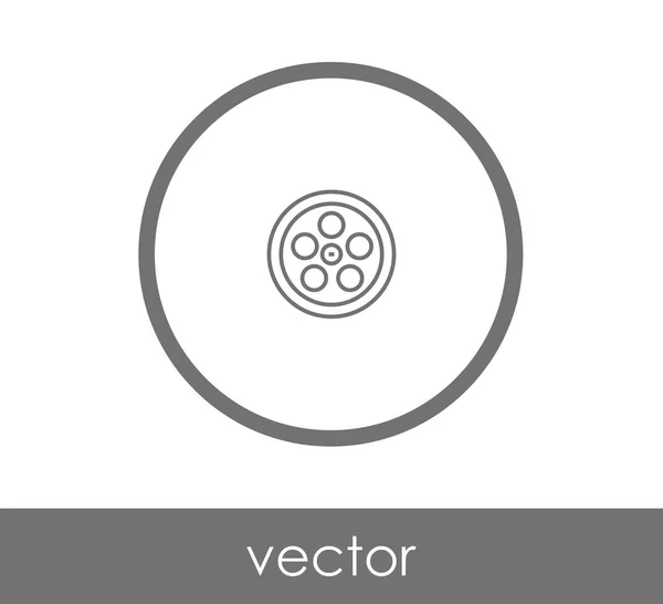 Ontwerp van het pictogram van de film — Stockvector