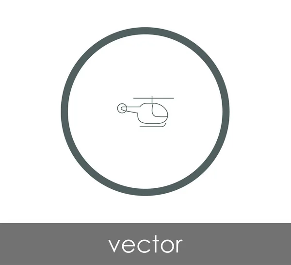 Helikopter pictogram illustratie — Stockvector
