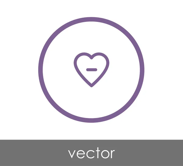 Einfaches Herz-Symbol — Stockvektor