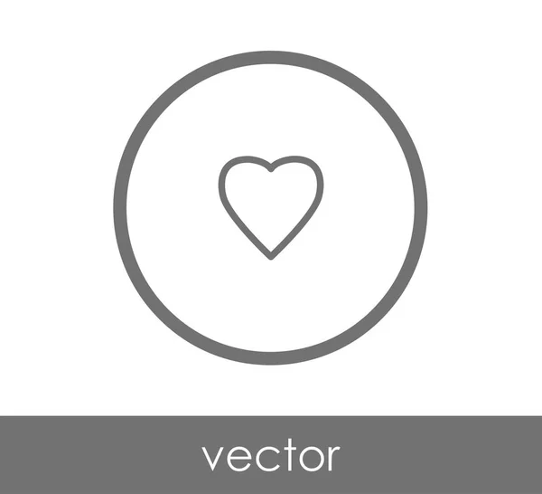 Simple heart icon — Stock Vector