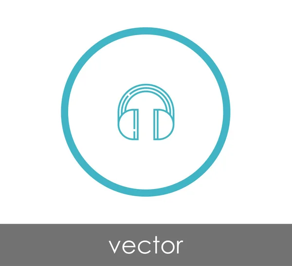 Kopfhörer einfaches Symbol — Stockvektor