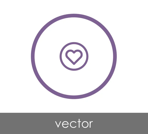 Simple heart icon — Stock Vector