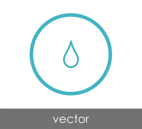 Soltar icono web — Vector de stock