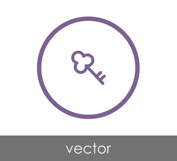 Diseño del icono clave — Vector de stock