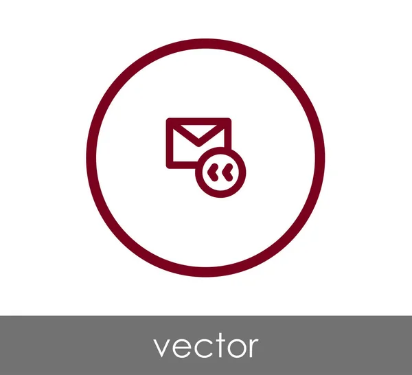 E-svar ikonen — Stock vektor