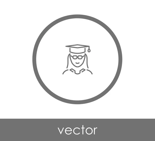 Icono de grado de graduación — Vector de stock