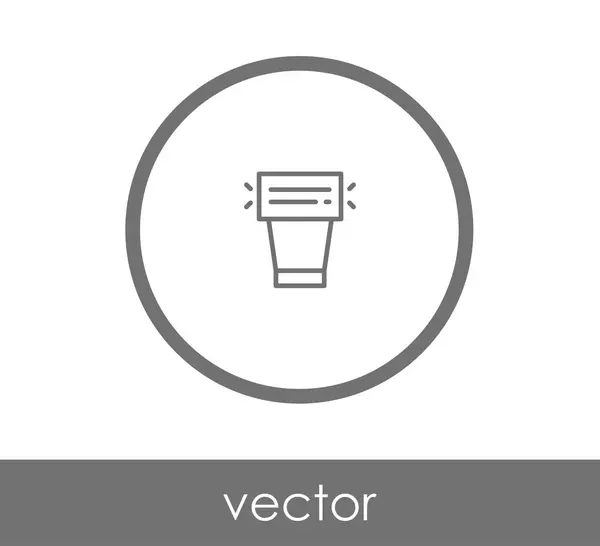 Icono de flash de cámara — Vector de stock